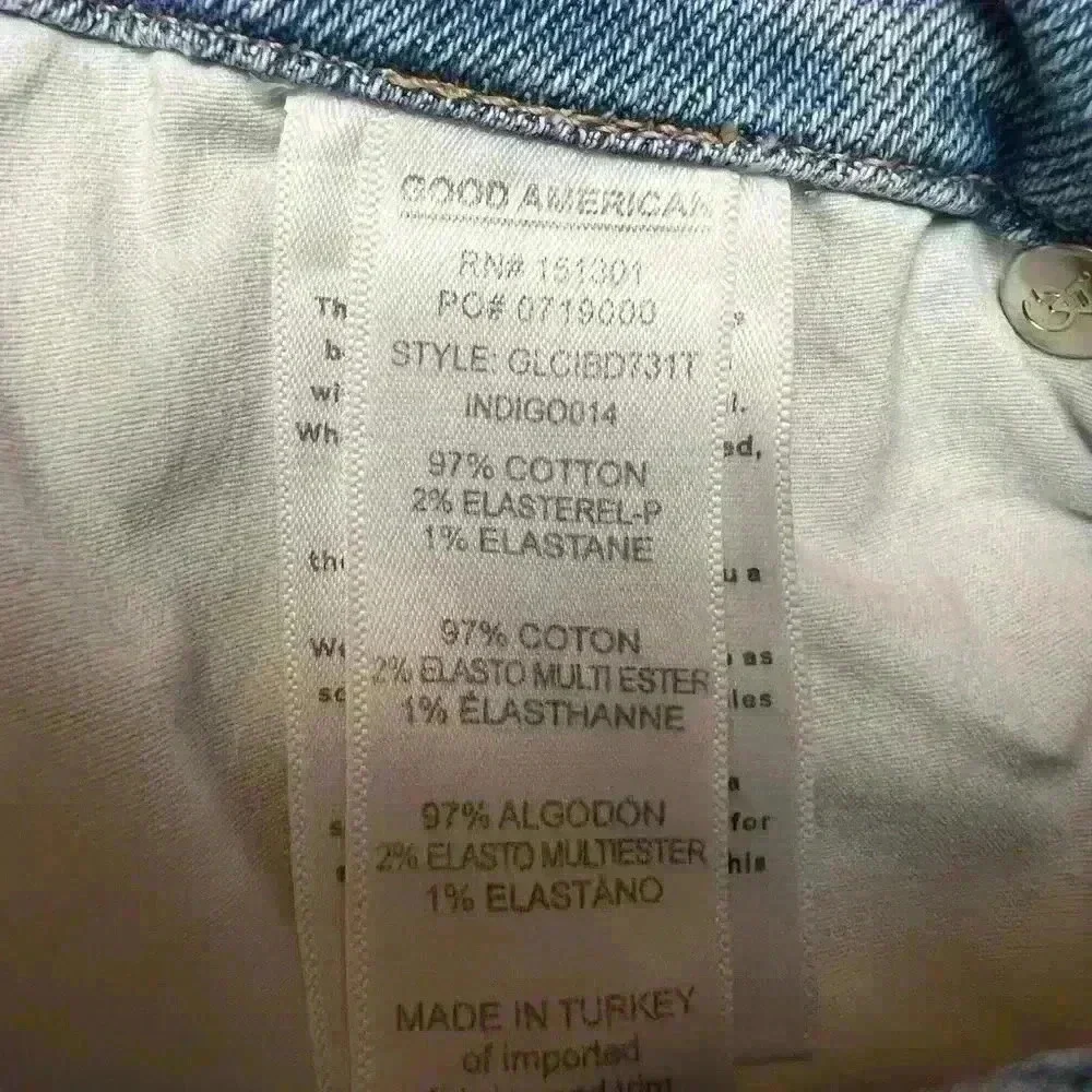 Good American Good Legs Cigarette Skinny High Rise Jeans in Size 4/27